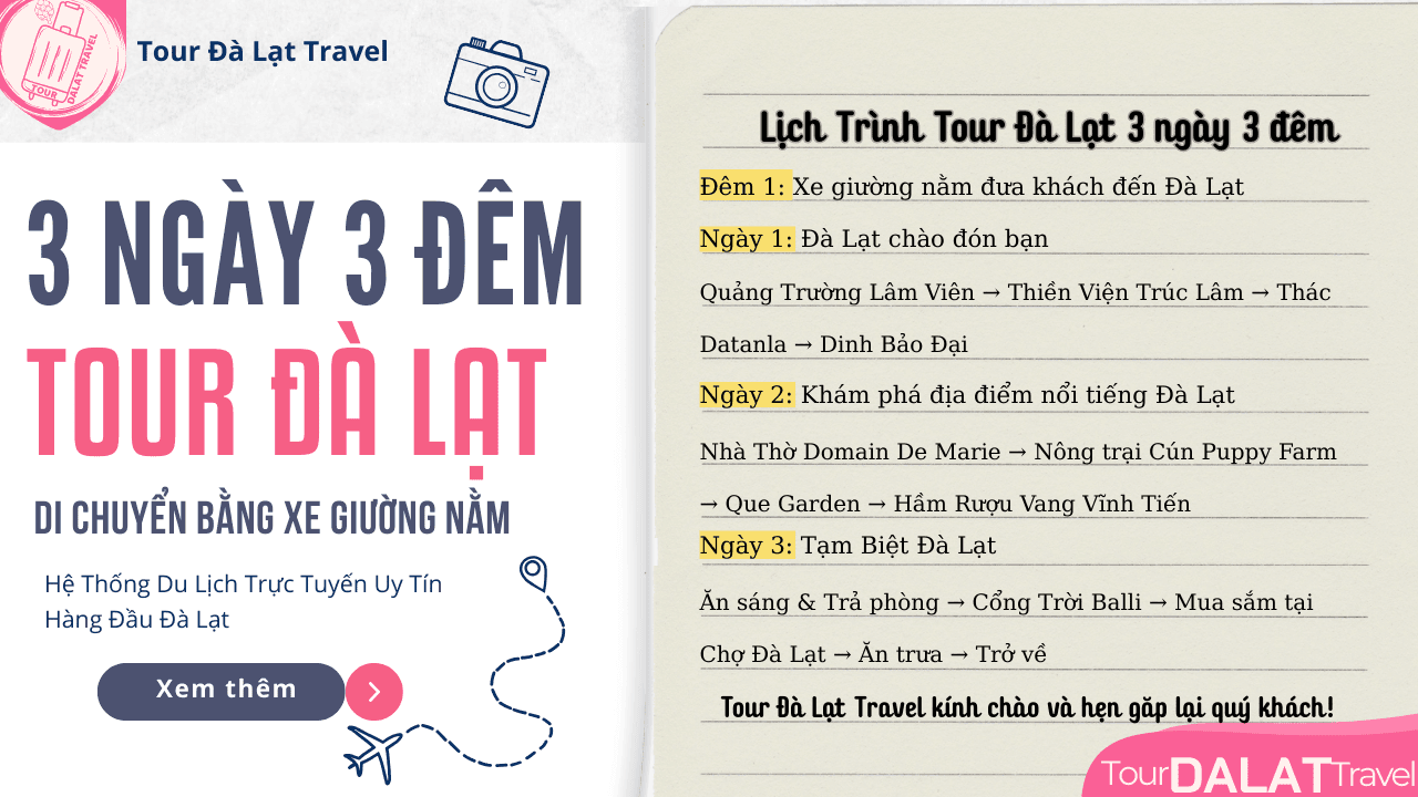 Tour Đà Lạt 3 ngày 3 đêm