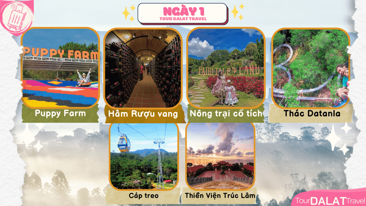 Tour Đà Lạt 2 Ngày 1 Đêm - Ngày 1