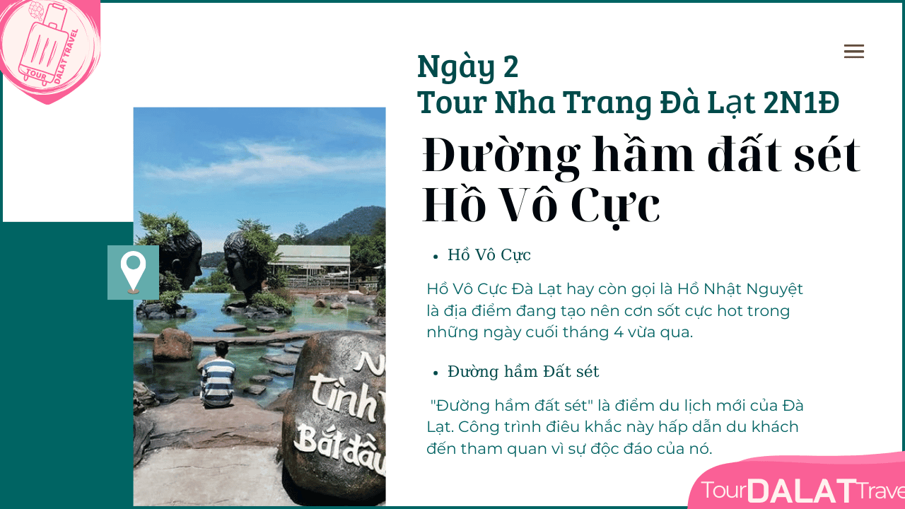 Tour Nha Trang Đà Lạt 2 Ngày 1 Đêm-Đường Hầm Đất Sét